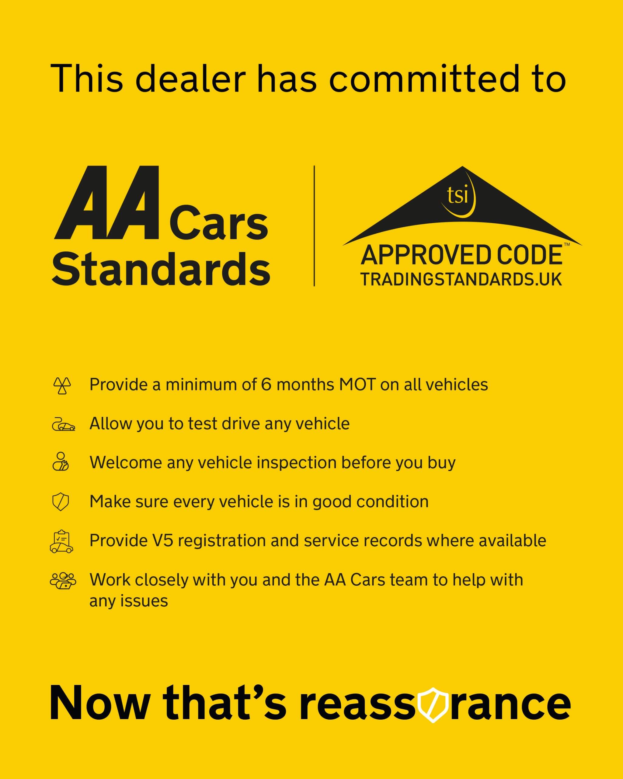 AA Cars Standards